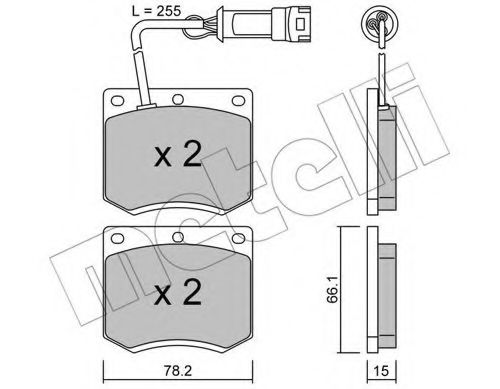 METELLI 22-0023-1 Тормозные колодки для FORD GRANADA (Форд Гранада) METELLI 22-0023-1 Тормозные колодки для FORD GRANADA (Форд Гранада)