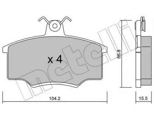 METELLI 22-0024-1 Тормозные колодки для AUDI 80 (Ауди 80) METELLI 22-0024-1 Тормозные колодки для AUDI 80 (Ауди 80)
