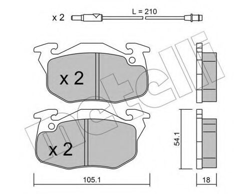 METELLI 22-0037-0 Тормозные колодки для RENAULT CLIO I (Рено Cлио и) METELLI 22-0037-0 Тормозные колодки для RENAULT CLIO I (Рено Cлио и)