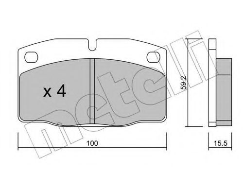METELLI 22-0044-0 Тормозные колодки для OPEL MANTA B CC (Опель Манта б cc) METELLI 22-0044-0 Тормозные колодки для OPEL MANTA B CC (Опель Манта б cc)