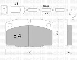 METELLI 22-0044-2K Тормозные колодки для OPEL MANTA B CC (Опель Манта б cc) METELLI 22-0044-2K Тормозные колодки для OPEL MANTA B CC (Опель Манта б cc)