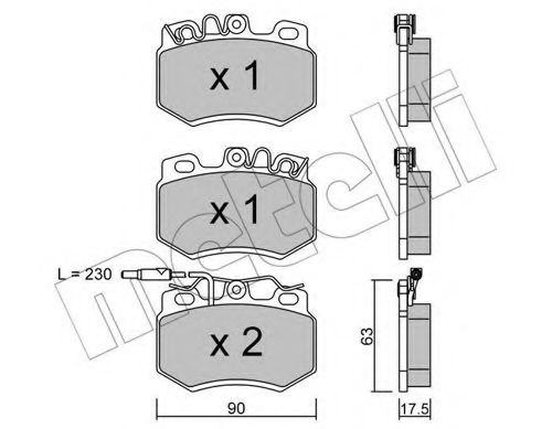 METELLI 22-0049-1 Тормозные колодки для PEUGEOT 205 II (Пежо 205 2) METELLI 22-0049-1 Тормозные колодки для PEUGEOT 205 II (Пежо 205 2)