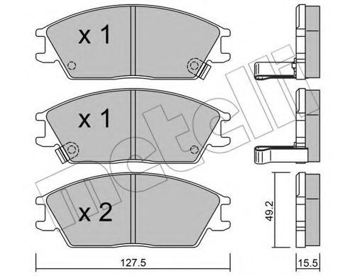 METELLI 22-0081-1 Тормозные колодки для HYUNDAI EXCEL (Хендай Эxcэл) METELLI 22-0081-1 Тормозные колодки для HYUNDAI EXCEL (Хендай Эxcэл)