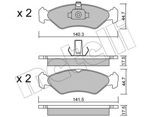 METELLI 22-0088-0 Тормозные колодки для MAZDA SOHO III (Мазда Сохо 3) METELLI 22-0088-0 Тормозные колодки для MAZDA SOHO III (Мазда Сохо 3)