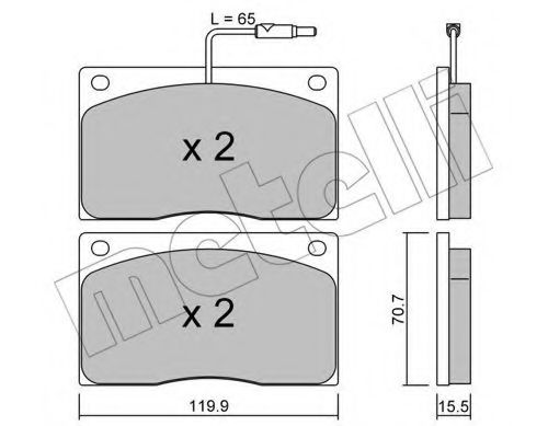 METELLI 22-0089-1 Тормозные колодки для RENAULT MASTER I (Рено Мастэр и) METELLI 22-0089-1 Тормозные колодки для RENAULT MASTER I (Рено Мастэр и)