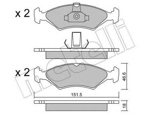 METELLI 22-0093-0 Тормозные колодки для MAZDA SOHO III (Мазда Сохо 3) METELLI 22-0093-0 Тормозные колодки для MAZDA SOHO III (Мазда Сохо 3)