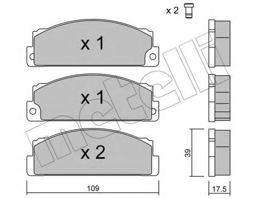 METELLI 22-0102-0 Тормозные колодки для FIAT SUPERBRAVO (Фиат Супербраvо) METELLI 22-0102-0 Тормозные колодки для FIAT SUPERBRAVO (Фиат Супербраvо)