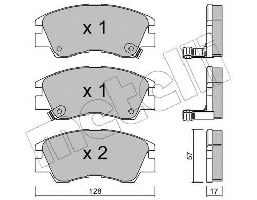 METELLI 22-0115-0 Тормозные колодки для MITSUBISHI L 300 STARWAGON (Митсубиши/митсубиси Л 300 старвагон) METELLI 22-0115-0 Тормозные колодки для MITSUBISHI L 300 STARWAGON (Митсубиши/митсубиси Л 300 старвагон)