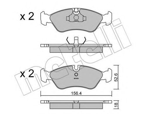 METELLI 22-0117-0 Тормозные колодки для DAEWOO (Дэу) METELLI 22-0117-0 Тормозные колодки для DAEWOO (Дэу)