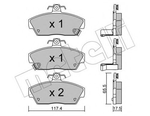 METELLI 22-0119-0 Тормозные колодки для ROVER 400 (Ровер 400) METELLI 22-0119-0 Тормозные колодки для ROVER 400 (Ровер 400)