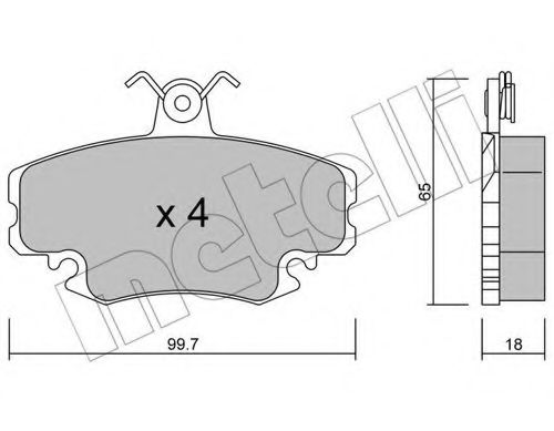 METELLI 22-0120-0 Тормозные колодки для RENAULT CLIO I (Рено Cлио и) METELLI 22-0120-0 Тормозные колодки для RENAULT CLIO I (Рено Cлио и)