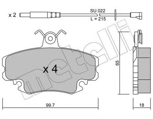 METELLI 22-0120-0K Тормозные колодки для RENAULT CLIO I (Рено Cлио и) METELLI 22-0120-0K Тормозные колодки для RENAULT CLIO I (Рено Cлио и)