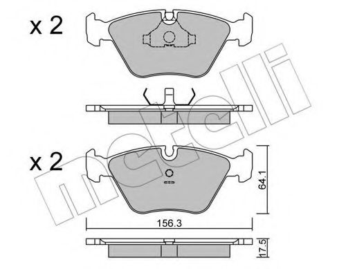 METELLI 22-0122-1 Тормозные колодки для JAGUAR VANDEN PLAS (Ягуар Vандэн плас) METELLI 22-0122-1 Тормозные колодки для JAGUAR VANDEN PLAS (Ягуар Vандэн плас)