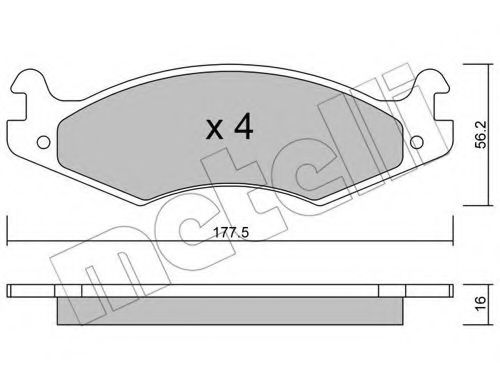 METELLI 22-0133-0 Тормозные колодки для JEEP CHEROKEE (Джип Чироки) METELLI 22-0133-0 Тормозные колодки для JEEP CHEROKEE (Джип Чироки)