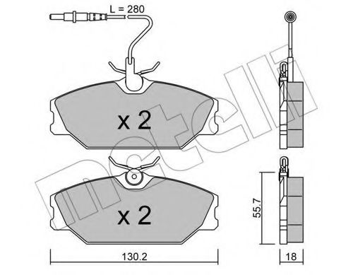 METELLI 22-0142-0 Тормозные колодки для RENAULT SAFRANE (Рено Сафранэ) METELLI 22-0142-0 Тормозные колодки для RENAULT SAFRANE (Рено Сафранэ)