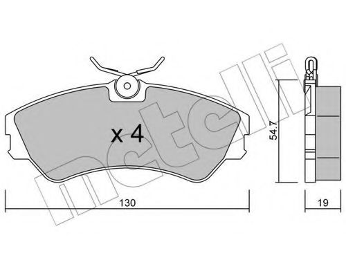 METELLI 22-0162-0 Тормозные колодки для VOLKSWAGEN (Фольксваген) METELLI 22-0162-0 Тормозные колодки для VOLKSWAGEN (Фольксваген)