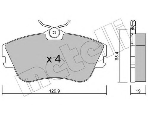 METELLI 22-0164-0 Тормозные колодки для VOLKSWAGEN (Фольксваген) METELLI 22-0164-0 Тормозные колодки для VOLKSWAGEN (Фольксваген)
