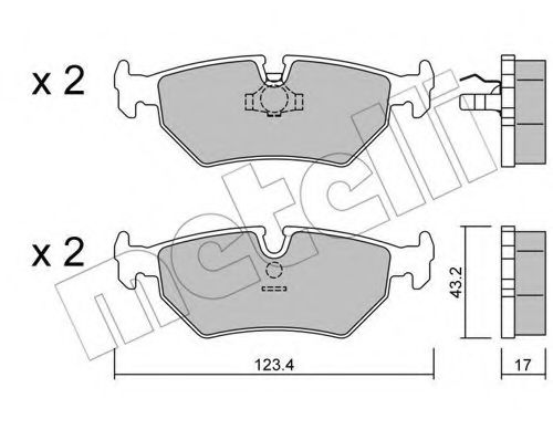 METELLI 22-0178-0 Тормозные колодки для JAGUAR VANDEN PLAS (Ягуар Vандэн плас) METELLI 22-0178-0 Тормозные колодки для JAGUAR VANDEN PLAS (Ягуар Vандэн плас)