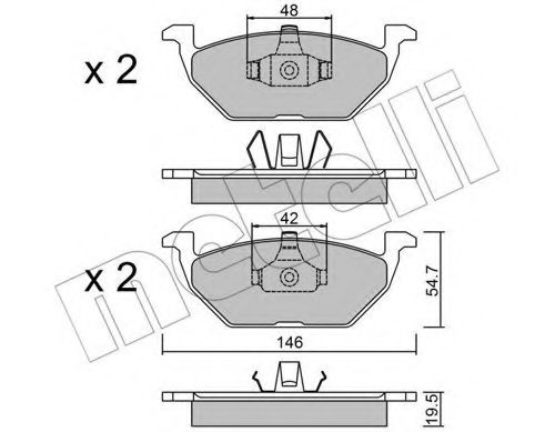 METELLI 22-0211-1 Тормозные колодки для VOLKSWAGEN (Фольксваген) METELLI 22-0211-1 Тормозные колодки для VOLKSWAGEN (Фольксваген)