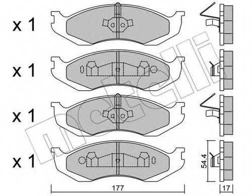 METELLI 22-0218-0 Тормозные колодки для JEEP CHEROKEE (Джип Чироки) METELLI 22-0218-0 Тормозные колодки для JEEP CHEROKEE (Джип Чироки)