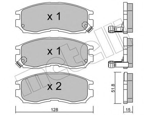 METELLI 22-0224-0 Тормозные колодки для MITSUBISHI ETERNA IV (Митсубиши/митсубиси Этэрна иv) METELLI 22-0224-0 Тормозные колодки для MITSUBISHI ETERNA IV (Митсубиши/митсубиси Этэрна иv)