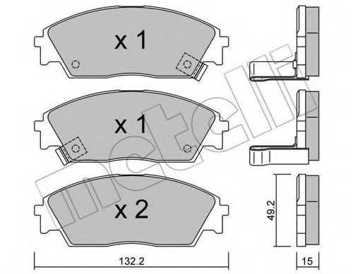 METELLI 22-0236-1 Тормозные колодки для HONDA PRELUDE III (Хонда Прэлудэ 3) METELLI 22-0236-1 Тормозные колодки для HONDA PRELUDE III (Хонда Прэлудэ 3)