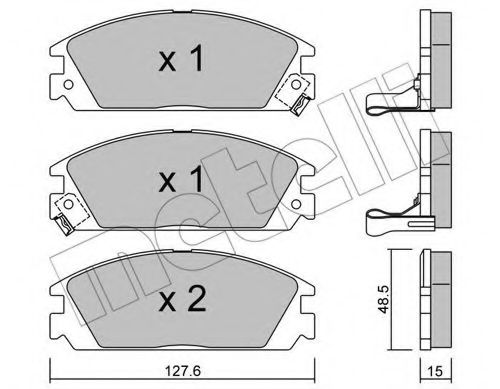 METELLI 22-0237-1 Тормозные колодки для HONDA PRELUDE III (Хонда Прэлудэ 3) METELLI 22-0237-1 Тормозные колодки для HONDA PRELUDE III (Хонда Прэлудэ 3)