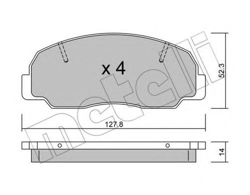 METELLI 22-0239-0 Тормозные колодки для DAIHATSU FEROZA HARD TOP (Дайхатсу Фэроза хард топ) METELLI 22-0239-0 Тормозные колодки для DAIHATSU FEROZA HARD TOP (Дайхатсу Фэроза хард топ)