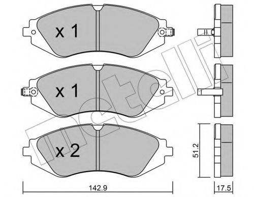 METELLI 22-0294-0 Тормозные колодки для DAEWOO KONDOR (Дэу Кондор) METELLI 22-0294-0 Тормозные колодки для DAEWOO KONDOR (Дэу Кондор)