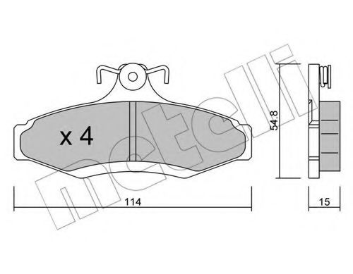 METELLI 22-0369-0 Тормозные колодки для DAEWOO KONDOR (Дэу Кондор) METELLI 22-0369-0 Тормозные колодки для DAEWOO KONDOR (Дэу Кондор)