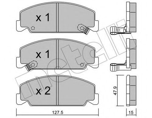 METELLI 22-0383-0 Тормозные колодки для HONDA ACCORD II (Хонда Аccорд 2) METELLI 22-0383-0 Тормозные колодки для HONDA ACCORD II (Хонда Аccорд 2)