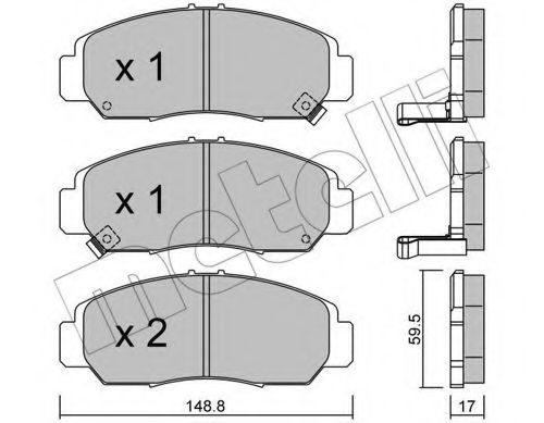 METELLI 22-0462-0 Тормозные колодки для ACURA LEGEND III (Акура Лэгэнд 3) METELLI 22-0462-0 Тормозные колодки для ACURA LEGEND III (Акура Лэгэнд 3)