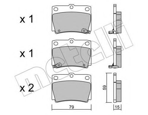 METELLI 22-0484-0 Тормозные колодки для MITSUBISHI CHALLENGER (Митсубиши/митсубиси Чаллэнгэр) METELLI 22-0484-0 Тормозные колодки для MITSUBISHI CHALLENGER (Митсубиши/митсубиси Чаллэнгэр)
