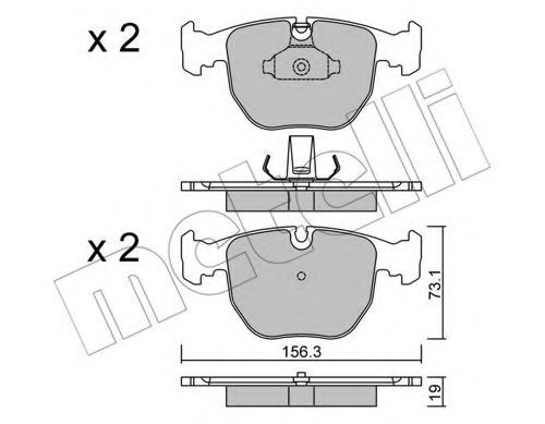 METELLI 22-0559-0 Тормозные колодки для BMW (Бмв) METELLI 22-0559-0 Тормозные колодки для BMW (Бмв)