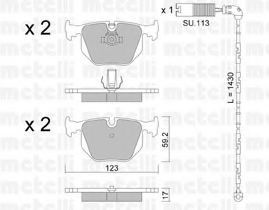 METELLI 22-0560-0K Тормозные колодки для BMW (Бмв) METELLI 22-0560-0K Тормозные колодки для BMW (Бмв)