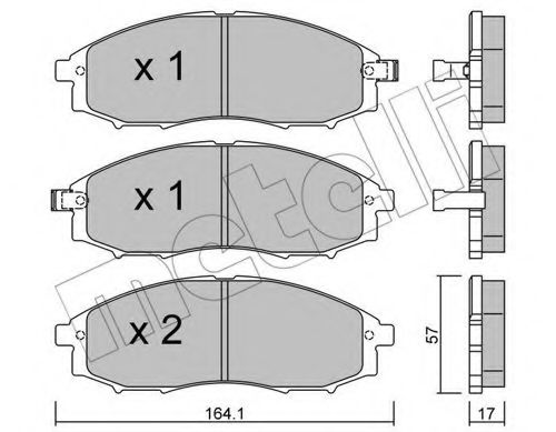 METELLI 22-0611-0 Тормозные колодки для NISSAN PICKUP III (Ниссан Пиcкуп 3) METELLI 22-0611-0 Тормозные колодки для NISSAN PICKUP III (Ниссан Пиcкуп 3)