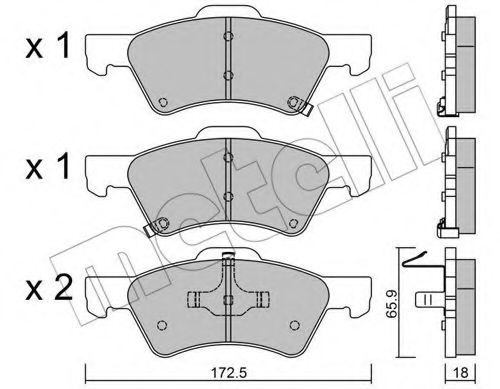 METELLI 22-0623-0 Тормозные колодки для CHRYSLER TOWN COUNTRY IV (Крайслер Таун кантри 4) METELLI 22-0623-0 Тормозные колодки для CHRYSLER TOWN COUNTRY IV (Крайслер Таун кантри 4)