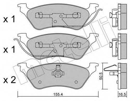 METELLI 22-0625-0 Тормозные колодки для CHRYSLER TOWN COUNTRY IV (Крайслер Таун кантри 4) METELLI 22-0625-0 Тормозные колодки для CHRYSLER TOWN COUNTRY IV (Крайслер Таун кантри 4)