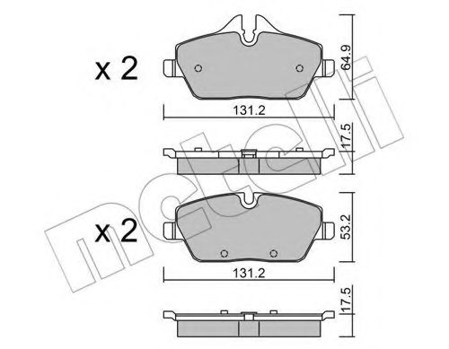 METELLI 22-0664-0 Тормозные колодки для MINI MINI CLUBVAN (Мини Мини cлубvан) METELLI 22-0664-0 Тормозные колодки для MINI MINI CLUBVAN (Мини Мини cлубvан)