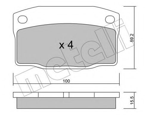 METELLI 22-0726-0 Тормозные колодки для DAEWOO (Дэу) METELLI 22-0726-0 Тормозные колодки для DAEWOO (Дэу)