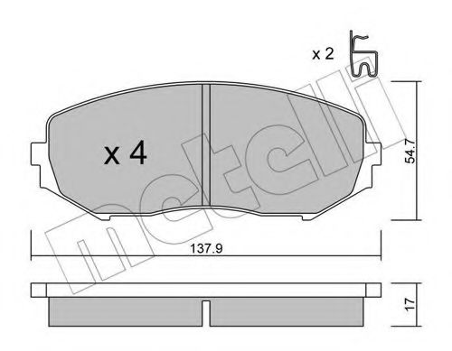 METELLI 22-0766-0 Тормозные колодки для SUZUKI GRAND NOMADE II (Сузуки Гранд номадэ 2) METELLI 22-0766-0 Тормозные колодки для SUZUKI GRAND NOMADE II (Сузуки Гранд номадэ 2)