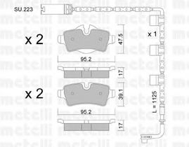 METELLI 22-0769-0K Тормозные колодки для MINI MINI CLUBVAN (Мини Мини cлубvан) METELLI 22-0769-0K Тормозные колодки для MINI MINI CLUBVAN (Мини Мини cлубvан)