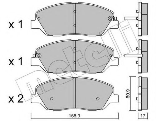 METELLI 22-0787-0 Тормозные колодки для SSANGYONG KORANDO (Сан-янг/санянг Корандо) METELLI 22-0787-0 Тормозные колодки для SSANGYONG KORANDO (Сан-янг/санянг Корандо)