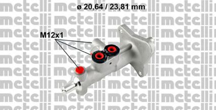 METELLI 05-0663 Главный тормозной цилиндр для MERCEDES-BENZ C-CLASS COUPE (Мэрcэдэс-бэнз С класс cоупэ) METELLI 05-0663 Главный тормозной цилиндр для MERCEDES-BENZ C-CLASS COUPE (Мэрcэдэс-бэнз С класс cоупэ)