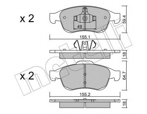 METELLI 22-0817-0 Тормозные колодки для RENAULT GRAN III (Рено Гран 3) METELLI 22-0817-0 Тормозные колодки для RENAULT GRAN III (Рено Гран 3)