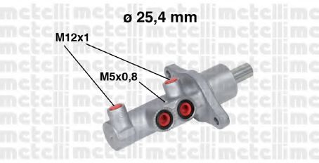 METELLI 05-0543 Главный тормозной цилиндр для MAZDA (Мазда) METELLI 05-0543 Главный тормозной цилиндр для MAZDA (Мазда)