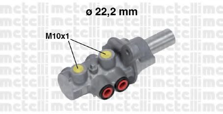 METELLI 05-0677 Главный тормозной цилиндр для FIAT QUBO (Фиат Qубо) METELLI 05-0677 Главный тормозной цилиндр для FIAT QUBO (Фиат Qубо)