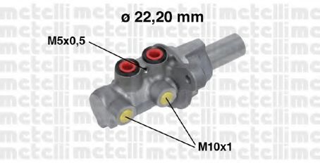 METELLI 05-0684 Главный тормозной цилиндр для FIAT SEDICI (Фиат Сэдиcи) METELLI 05-0684 Главный тормозной цилиндр для FIAT SEDICI (Фиат Сэдиcи)