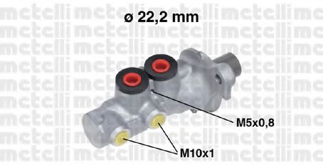 METELLI 05-0692 Главный тормозной цилиндр для PEUGEOT 207 (Пежо 207) METELLI 05-0692 Главный тормозной цилиндр для PEUGEOT 207 (Пежо 207)