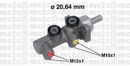 METELLI 05-0696 Главный тормозной цилиндр для DACIA SANDERO (Дача Сандэро) METELLI 05-0696 Главный тормозной цилиндр для DACIA SANDERO (Дача Сандэро)